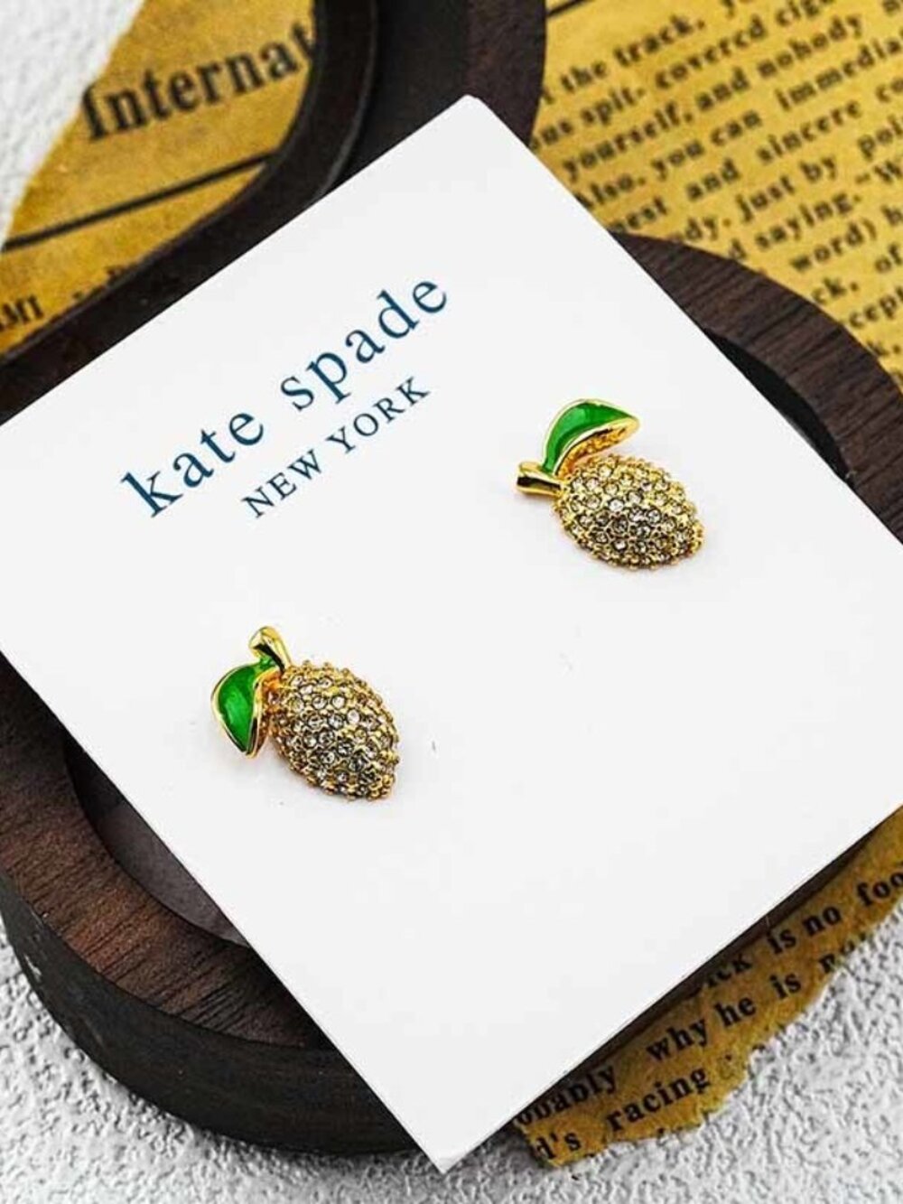Kate Spade Grapefruit Stud Earrings - Picture 2 of 5